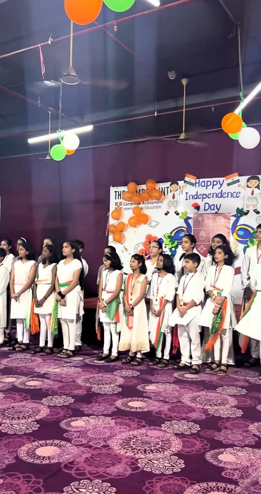 “Vibrant Patriotism: A Memorable 77th Independence Day Celebration at Cambria International School.”